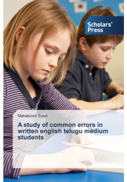 A study of common errors in written english telugu medium students