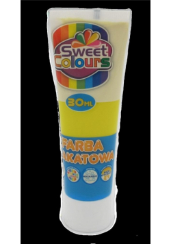 Farba plakatowa w tubie żółta 30ml