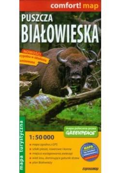 Puszcza Białowieska laminowana mapa turystyczna 1:50 000
