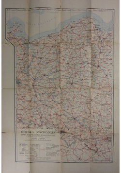 Polska Zachodnia mapa, 1945r.