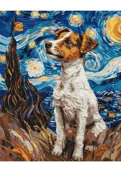 Malowanie po numerach - Jack Russell 40x50cm