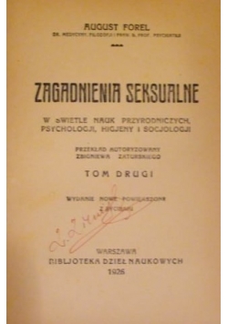 Zagadnienia seksualne 1926 r.