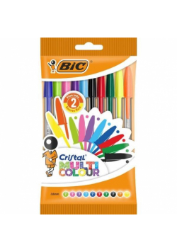 Długopis BIC Cristal Multi Colour Pouch 10 kolorów