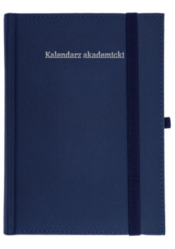 Kalendarz akademicki 24/25 A5T Cross z gumką GRANAT