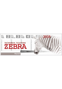 Kalendarz 2019 Biurkowy - Zebra
