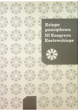 Księga pamiątkowa III kongresu