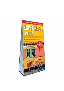 Kopenhaga i Malmö laminowany map&guide 2w1 przewodnik i mapa