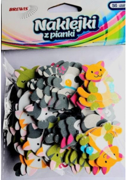 Naklejki z pianki Koty 36szt