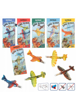 Szybowiec do składania Dino World 2szt. mix wzorów 12272A