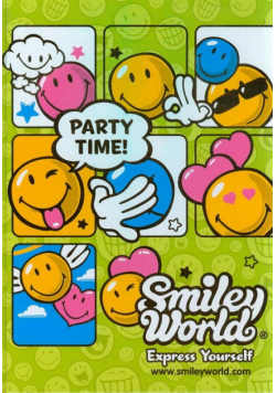 Brulion A4 w kratkę 96 kartek Smiley World jasnozielony