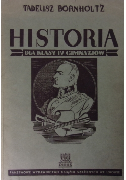 Historia dla klasy IV Gimnazjów ,1937r.