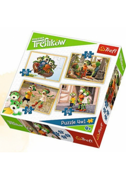 Puzzle 4w1 Przygody Treflików