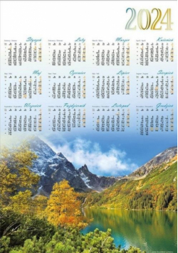 Kalendarz 2024 jednoplanszowy Tatry (10szt)
