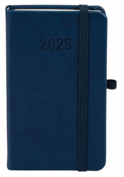 Kalendarz 2025 A6 Memofix TDW granatowy