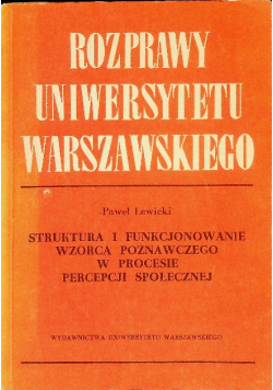 Struktura i Funkcjonowanie Wzorca Poznawczego