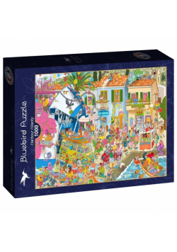 Puzzle 1000 Port pełen niespodzianek