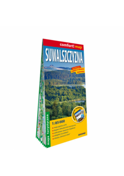 Suwalszczyzna laminowana mapa turystyczna 1:85 000