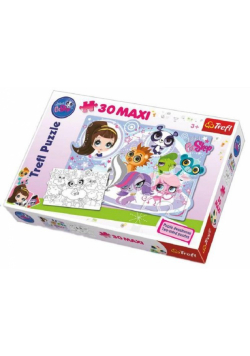 Puzzle Maxi 30 Littlest Pet Shop Przygody Milusińskich zwierzątek