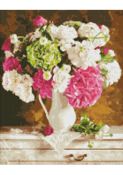Diamentowa mozaika - Czułość w bukiecie 40x50cm