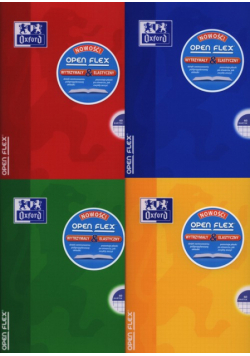 Zeszyt A5 Oxford w kratkę 60 kartek Open Flex mix