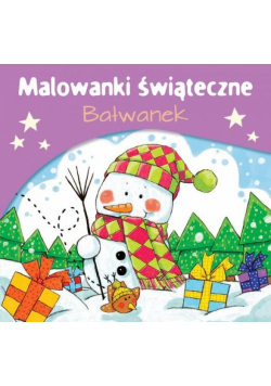 Malowanka świąteczna Bałwanek