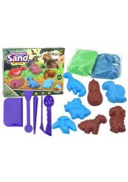 Zestaw kreatywny magiczny piasek Dinozaury 8szt