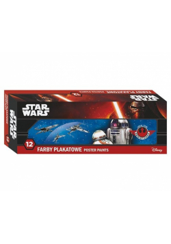 Farby plakatowe 12 kolorów Star Wars