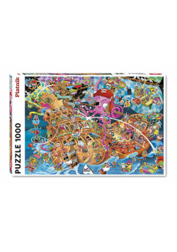 Puzzle Crisp, Różowi Piraci 1000