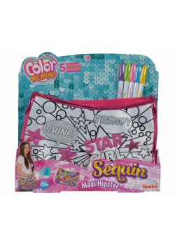 Color Me Mine Cekinowa torebka Maxi Hipster Star Girl