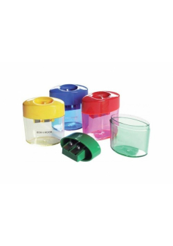 Temperówka plastikowa podwójna, 7mm 24 sztuki mix