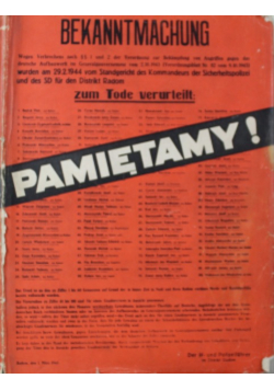 1939 - 1945 Cierpienie i walka narodu Polskiego