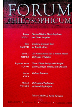Forum Philosophicum Special Issue Volume 15 Nr 2