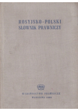 Rosyjsko Polski słownik prawniczy