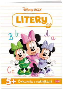 Disney uczy Minnie Ćwiczenia z naklejkami Litery