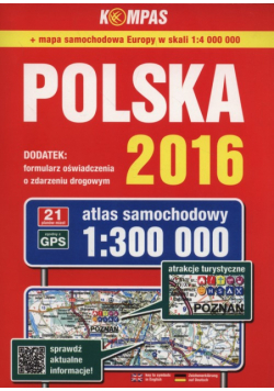 Atlas samochodowy Polska 2016 1:300 000