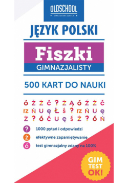 Język polski Fiszki gimnazjalisty