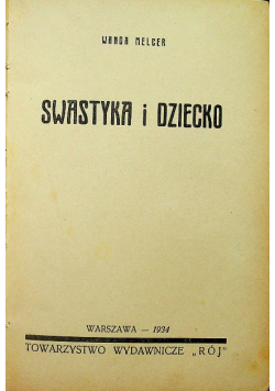 Swastyka i dziecko 1934 r.