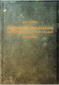 Praktikantenausbildung fur Maschinenbau und Elektrotechnik 1930 r.