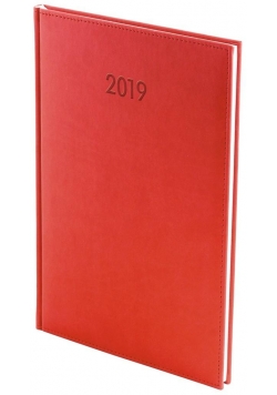 Kalendarz 2019 B5 Vivella Tygodniowy Czerwony