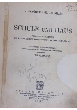 Schule und Haus, 1930 r.