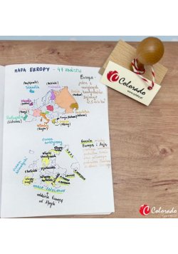 Stempel mapa Europy