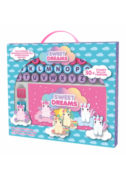 Zestaw stempli alfabet Sweet Dreams  Jednorożec KL11223