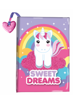 Pamiętnik brokatowy z serduszkiem Sweet Dreams Jednorożec KL10632
