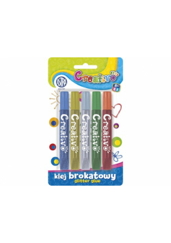 Klej brokatowy 5 kolorów