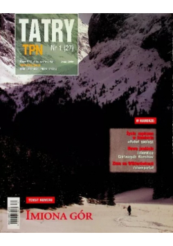 Tatry TPN Imiona gór Nr 1 / 09