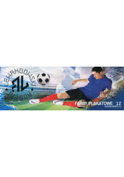 Farby plakatowe 12 kolorów Robert Lewandowski