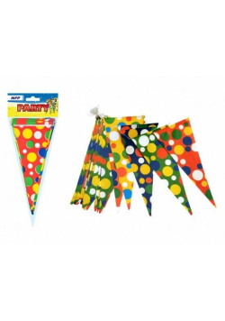 Girlanda papierowa kropki 10m