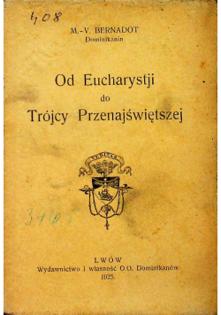 Od Eucharystji do Trójcy Przenajświętszej 1925 r