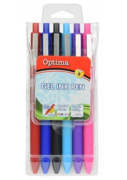 Długopis żelowy 461 6 sztuk OPTIMA