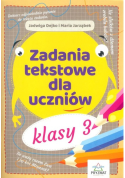 Zadania tekstowe dla uczniów
